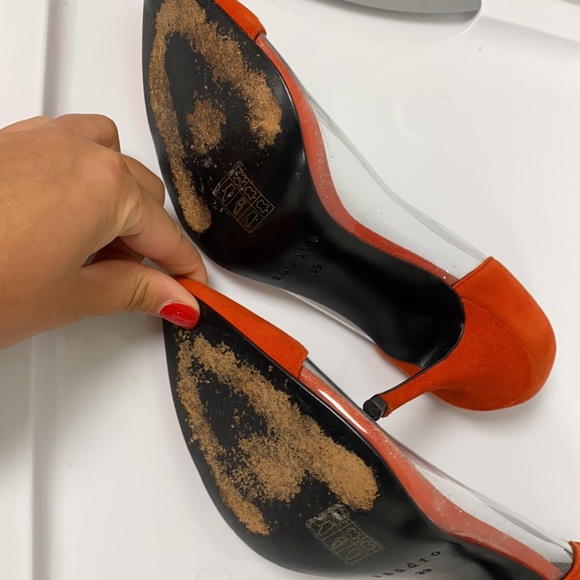 Sandro red and lucite heels - Picture 2 of 2